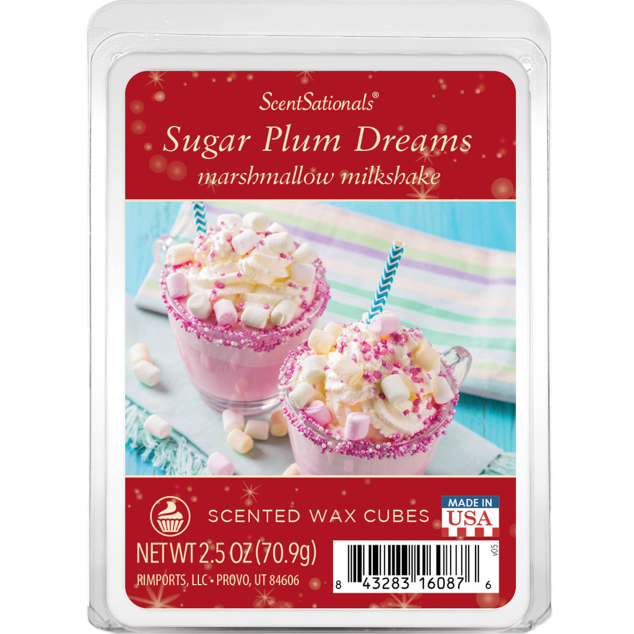 Scentsationals Sugar Plum Dreams Scented Wax Melts, 2.5oz